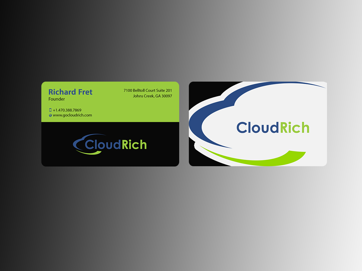Business Card Design by Creations Box 2015 for CloudRich | Design #13709153
