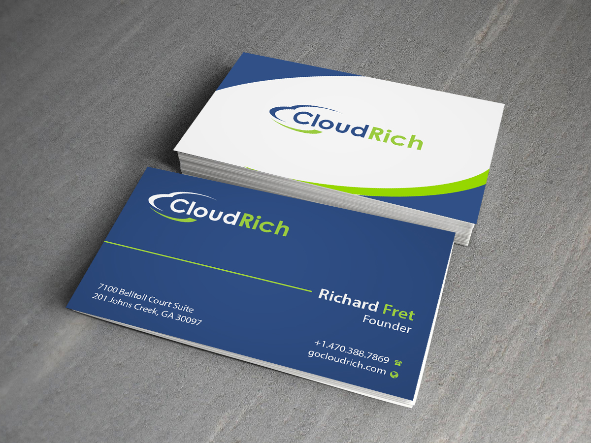 Visitenkarten-Design von Creations Box 2015 für CloudRich | Design #13709154