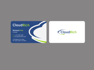 Diseño de Tarjeta de Presentación por Creations Box 2015 para CloudRich | Diseño: #13709155