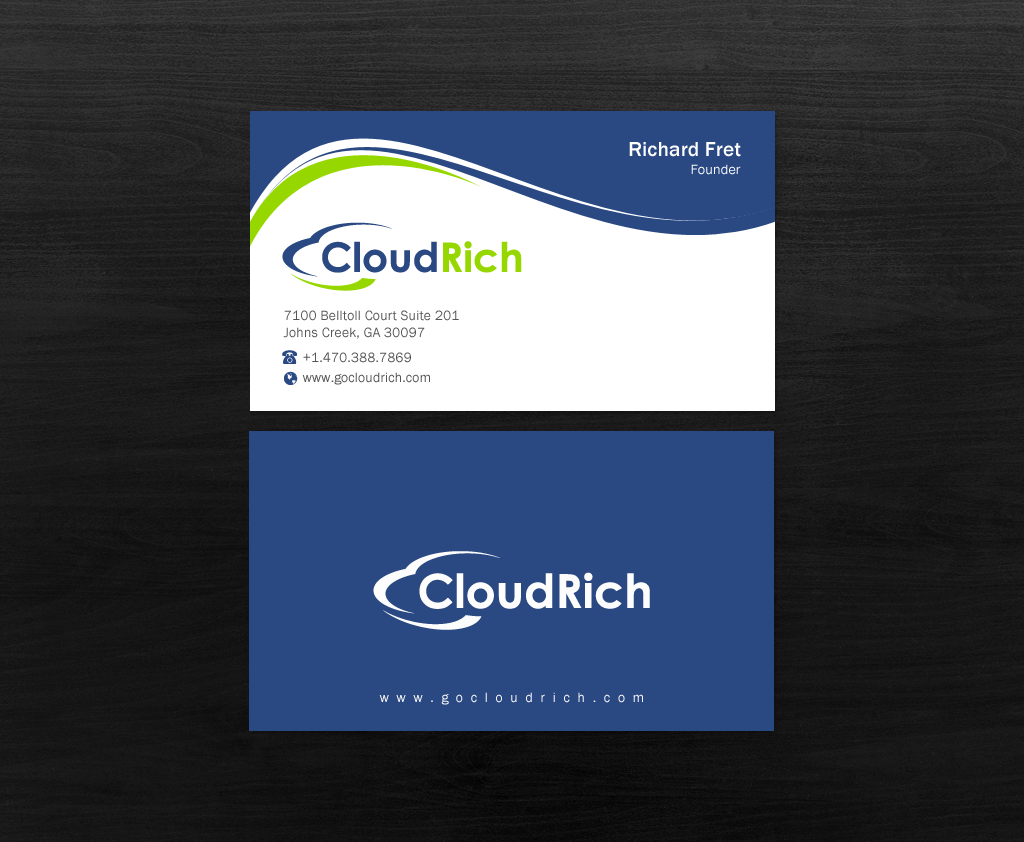 Diseño de Tarjeta de Presentación por Brand aid para CloudRich | Diseño #13710108