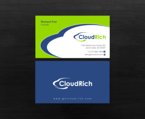 Business Card Design by Brand aid for CloudRich | Design: #13710110