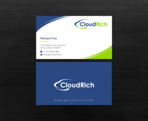 Business Card Design by Brand aid for CloudRich | Design: #13710112