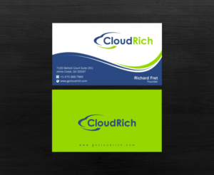 Business Card Design by Brand aid for CloudRich | Design: #13710113