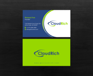 Business Card Design by Brand aid for CloudRich | Design: #13710114