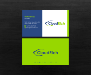 Business Card Design by Brand aid for CloudRich | Design: #13710118