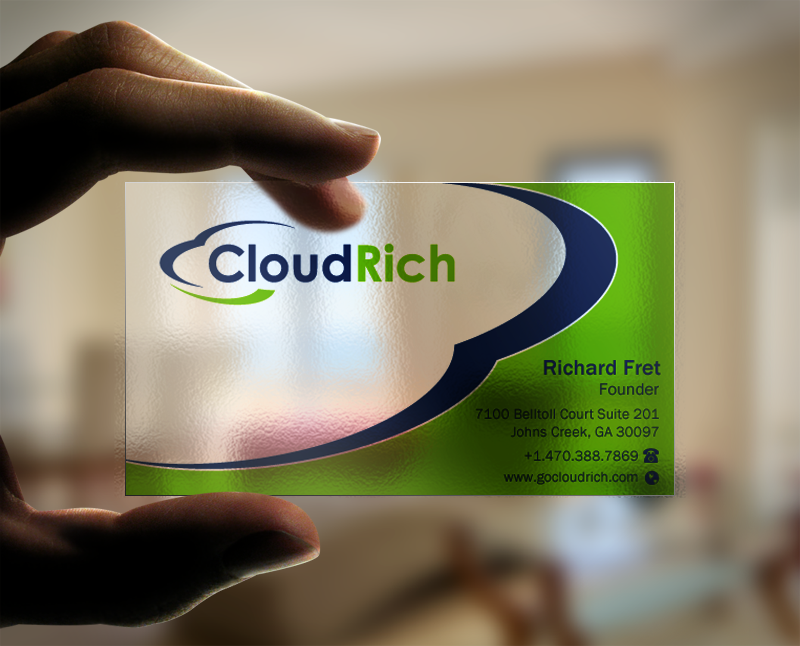 Business Card Design by Brand aid for CloudRich | Design #13710121