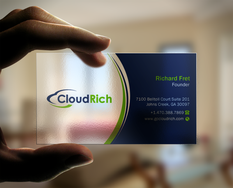 Business Card Design by Brand aid for CloudRich | Design #13710122
