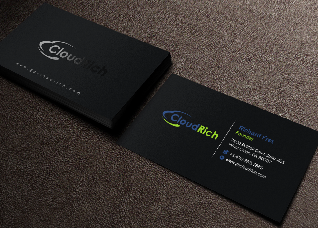 Business Card Design by Brand aid for CloudRich | Design #13710556