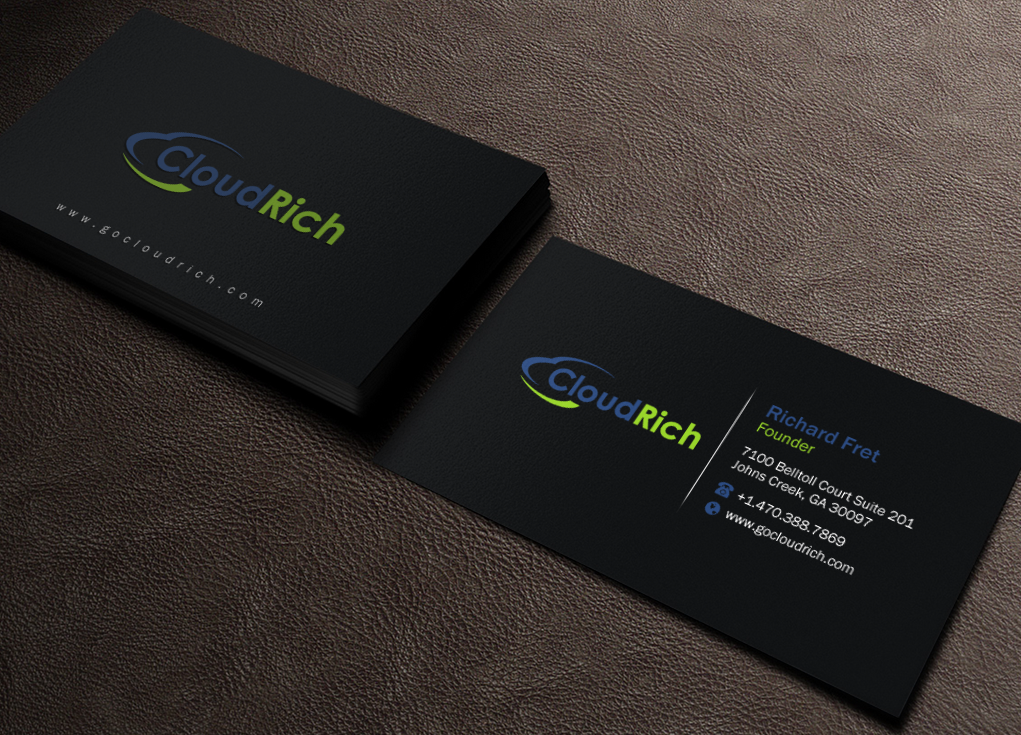 Business Card Design by Brand aid for CloudRich | Design #13710559