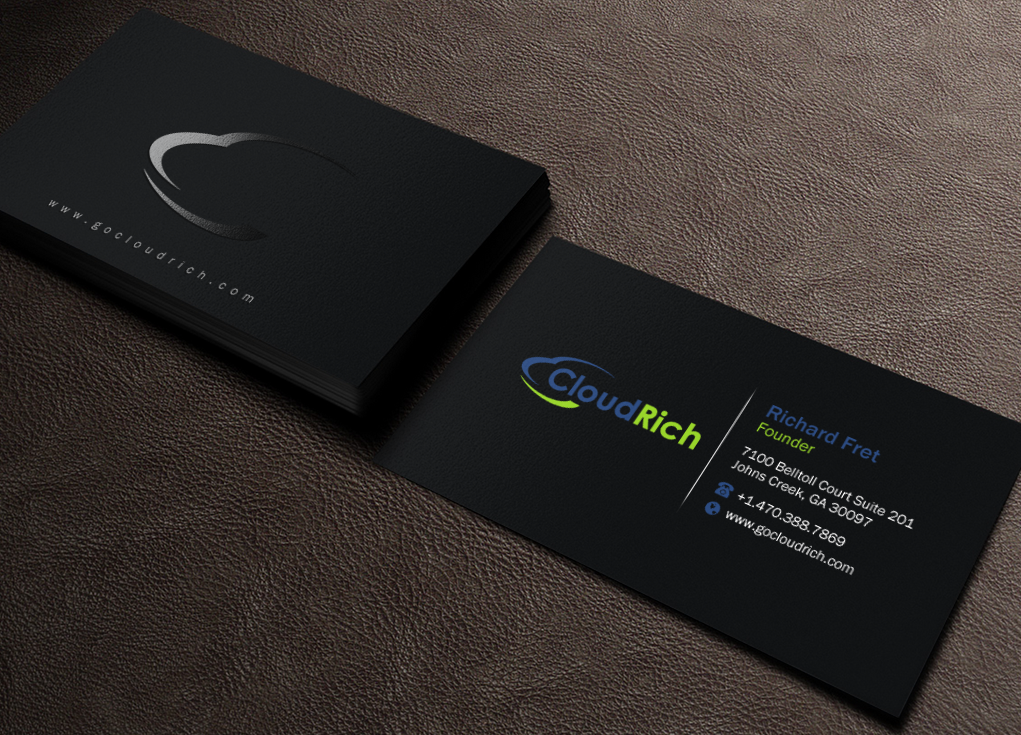 Business Card Design by Brand aid for CloudRich | Design #13710560