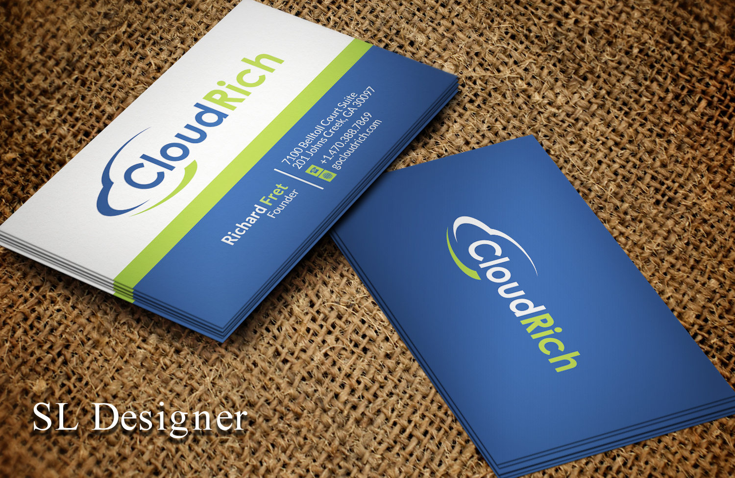 Visitenkarten-Design von SL Designer für CloudRich | Design #13691064