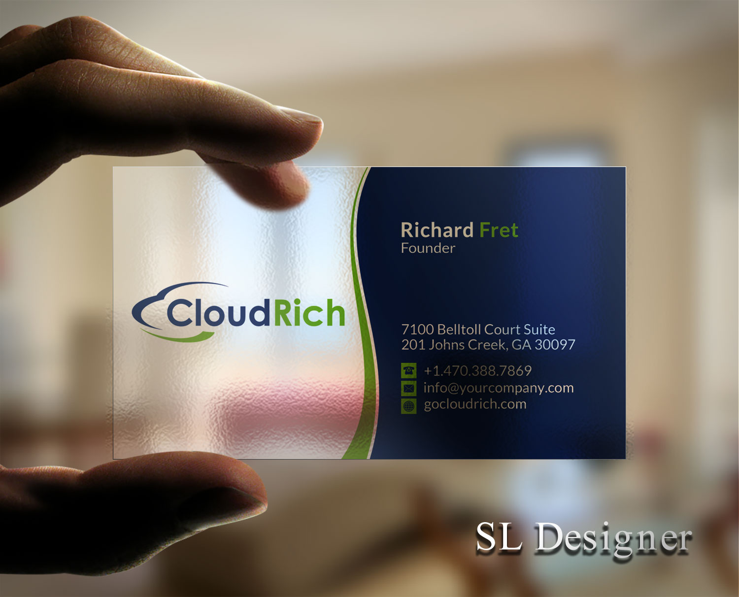 Visitenkarten-Design von SL Designer für CloudRich | Design #13691073