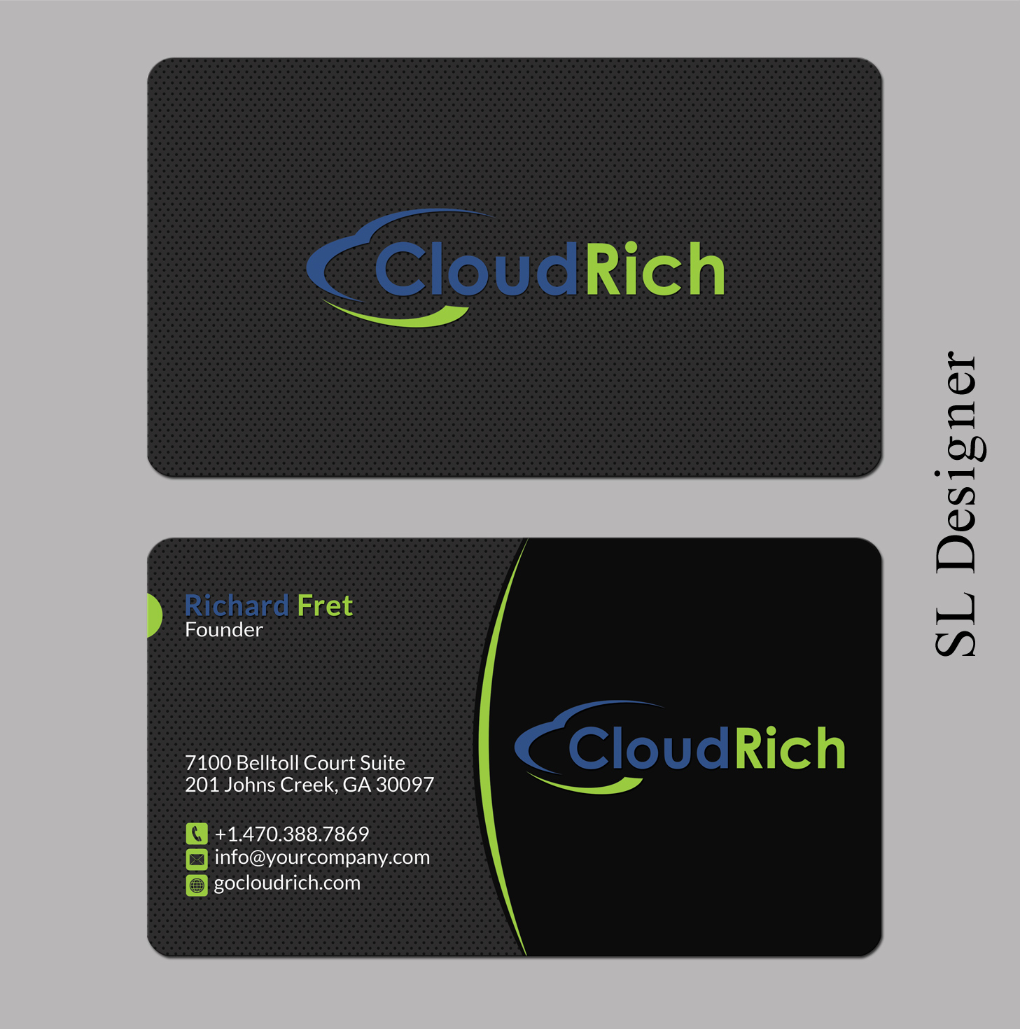 Visitenkarten-Design von SL Designer für CloudRich | Design #13691545