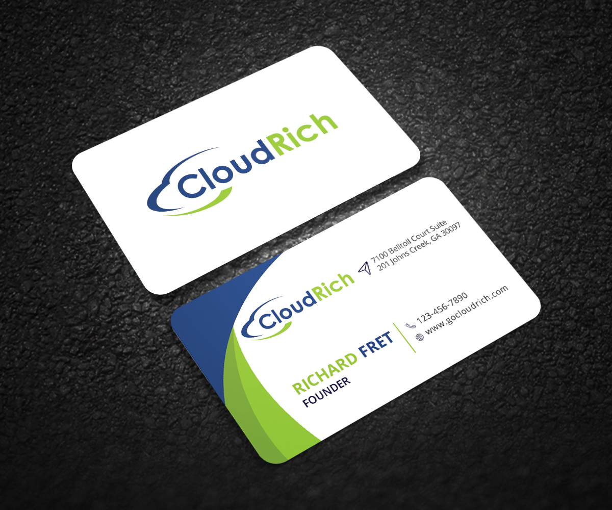 Visitenkarten-Design von Graphic Flame für CloudRich | Design #13696846