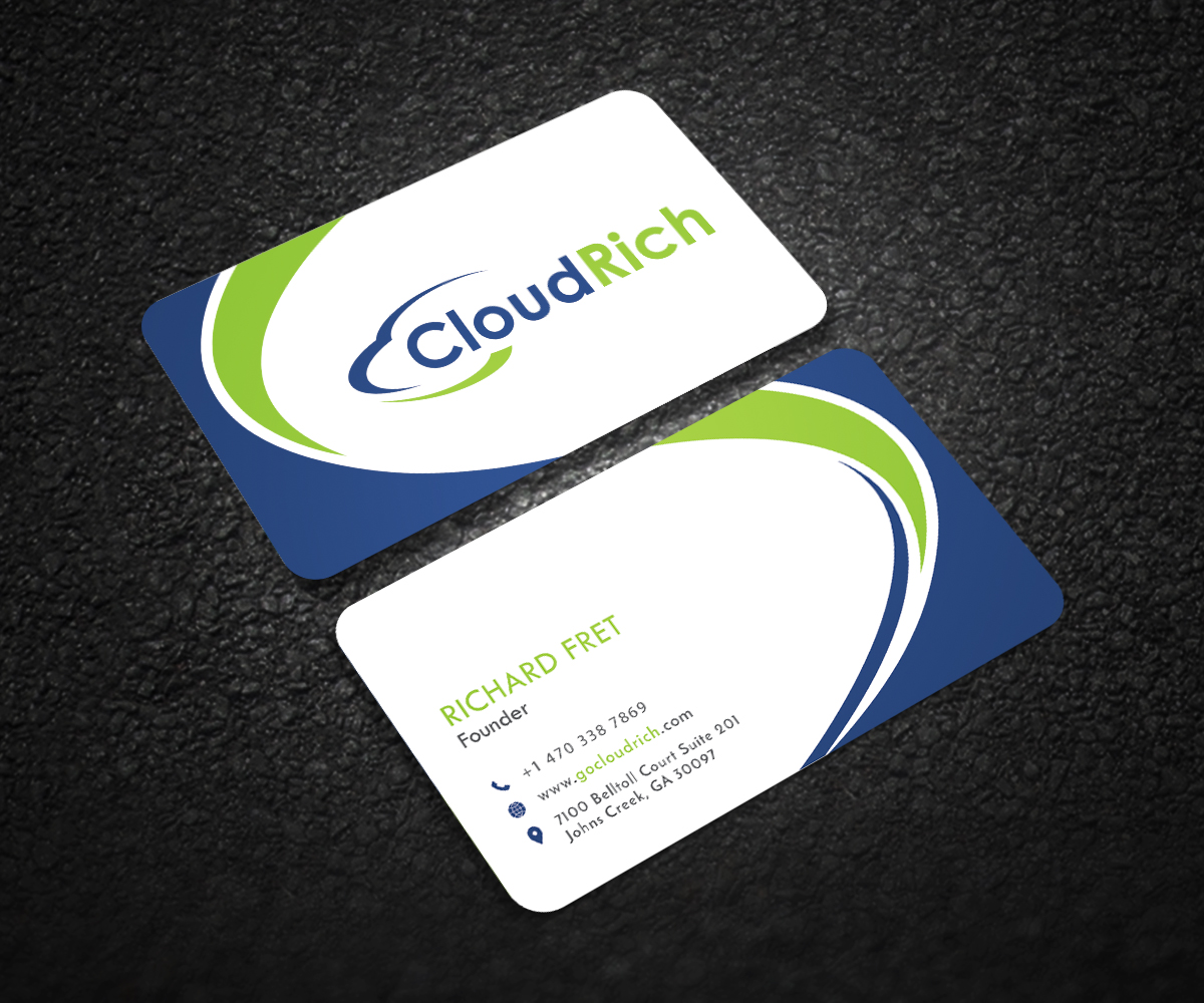 Diseño de Tarjeta de Presentación por Graphic Flame para CloudRich | Diseño #13696847