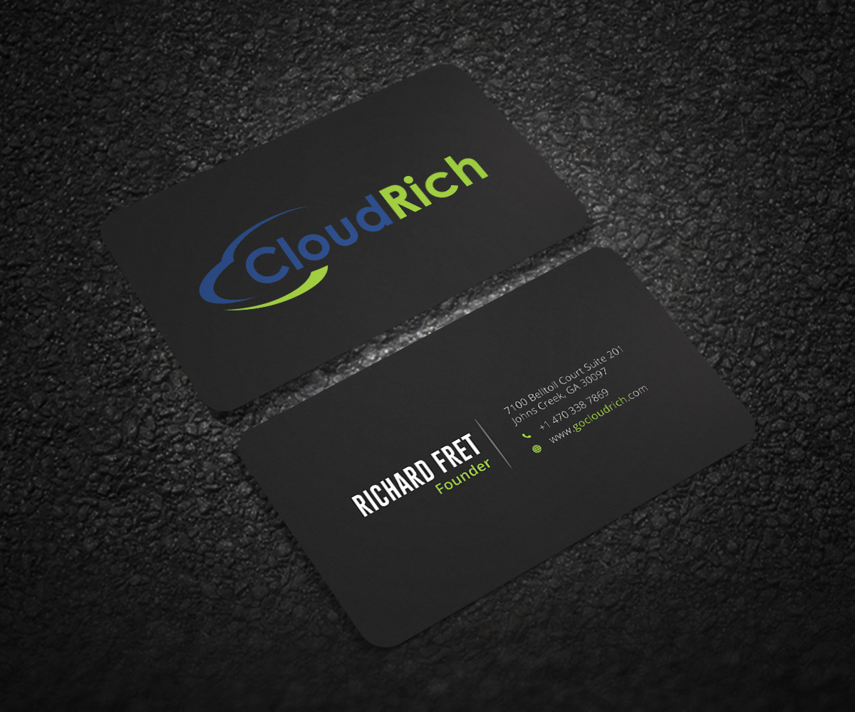 Business Card Design by Graphic Flame for CloudRich | Design #13697829