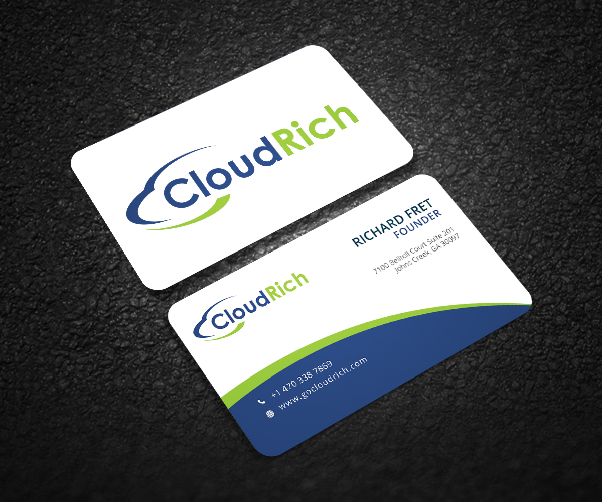 Diseño de Tarjeta de Presentación por Graphic Flame para CloudRich | Diseño #13697830