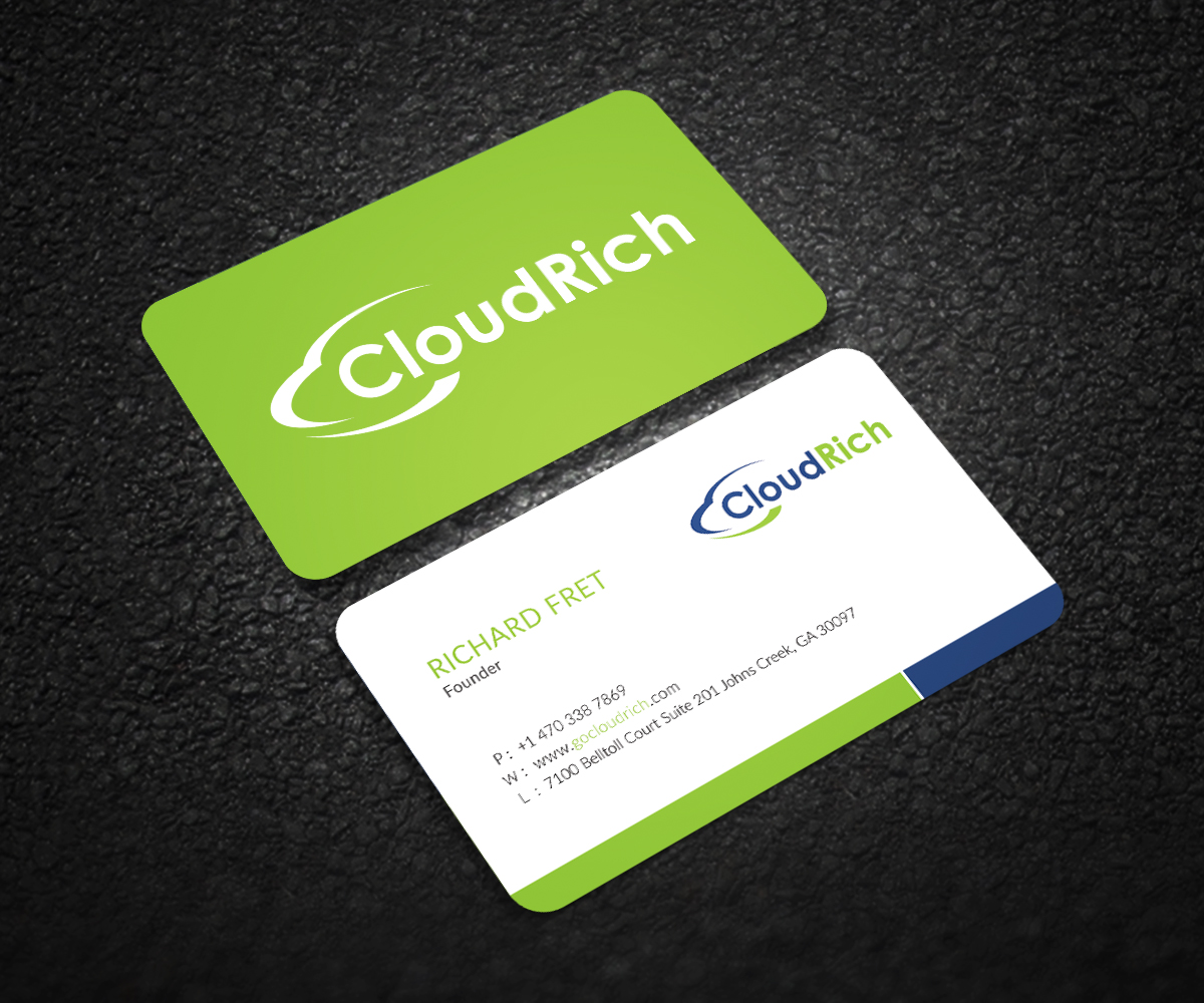 Visitenkarten-Design von Graphic Flame für CloudRich | Design #13697831