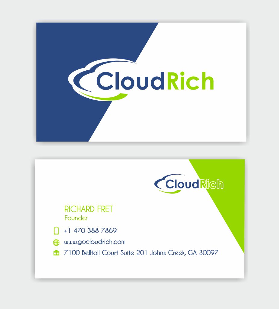 Diseño de Tarjeta de Presentación por MagicArtDesigner para CloudRich | Diseño #13691047