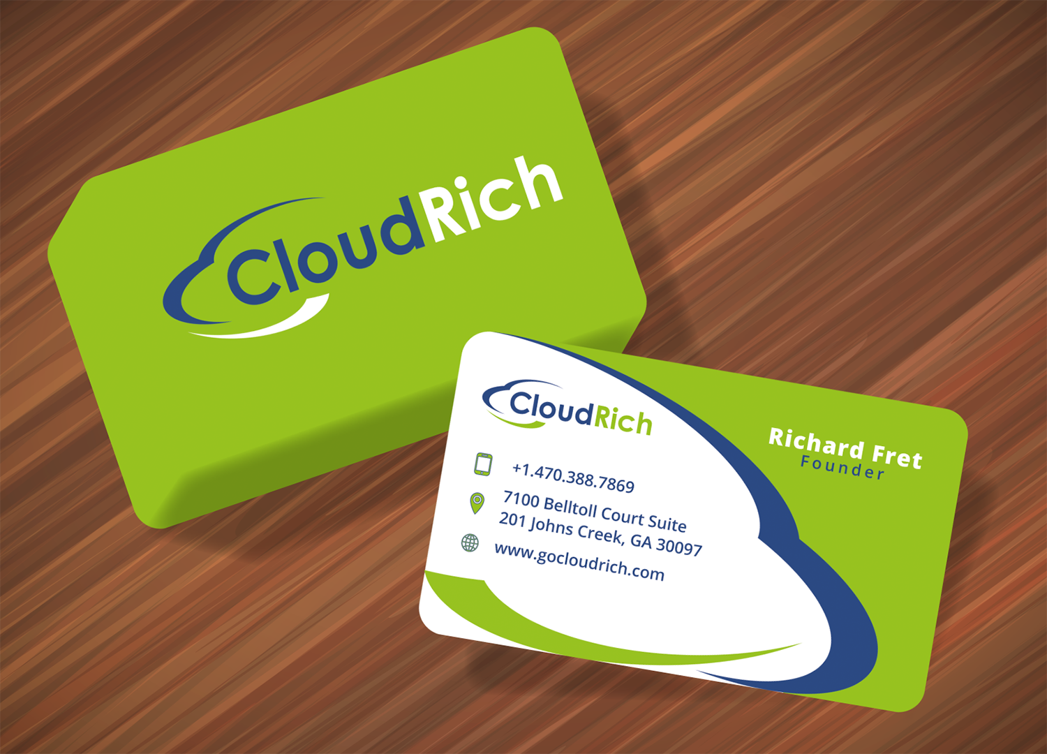 Business Card Design by TanaMa Creations for CloudRich | Design #13706027