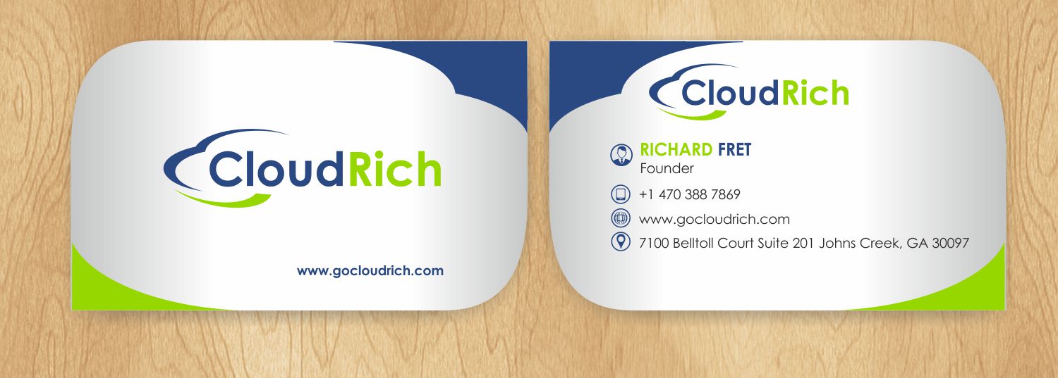 Business Card Design by IneseRo for CloudRich | Design #13690930