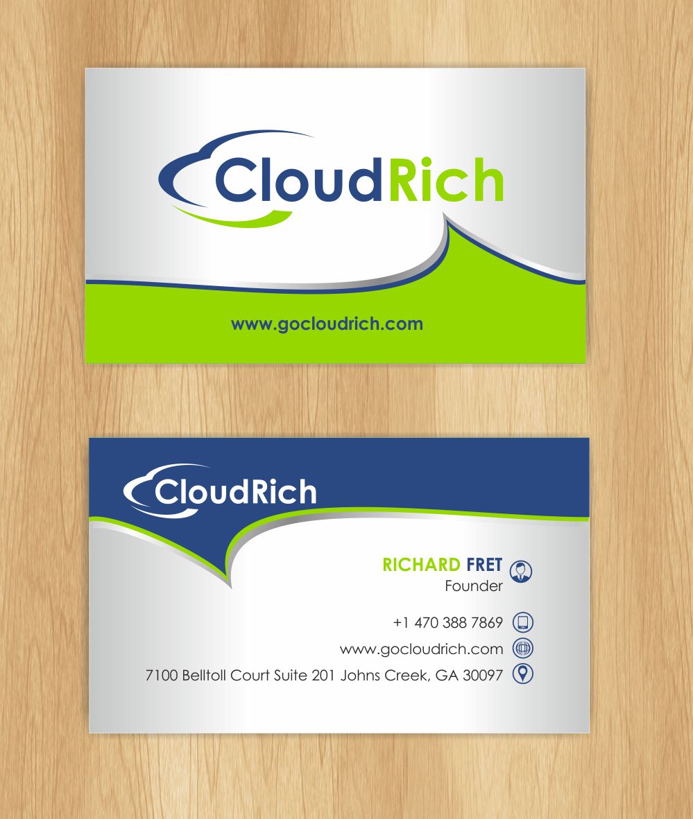 Business Card Design by IneseRo for CloudRich | Design #13691162