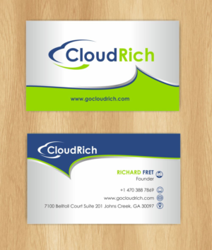 Business Card Design by IneseRo for CloudRich | Design: #13691162
