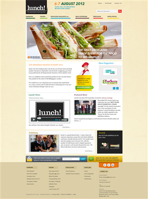 Event website for the Lunch industry | Web Design by Mayank Patel
