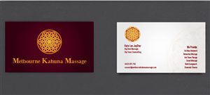 Business Card Design by Alex Coelho for Melbourne Kahuna Massage | Design: #2494257