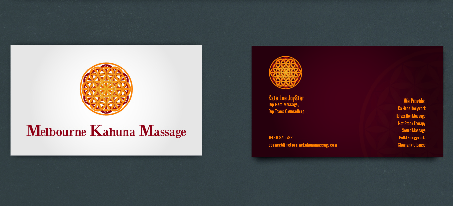 Business Card Design by Alex Coelho for Melbourne Kahuna Massage | Design #2494263