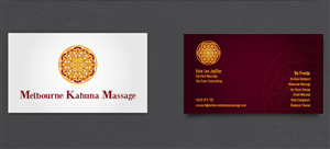 Business Card Design by Alex Coelho for Melbourne Kahuna Massage | Design: #2494263