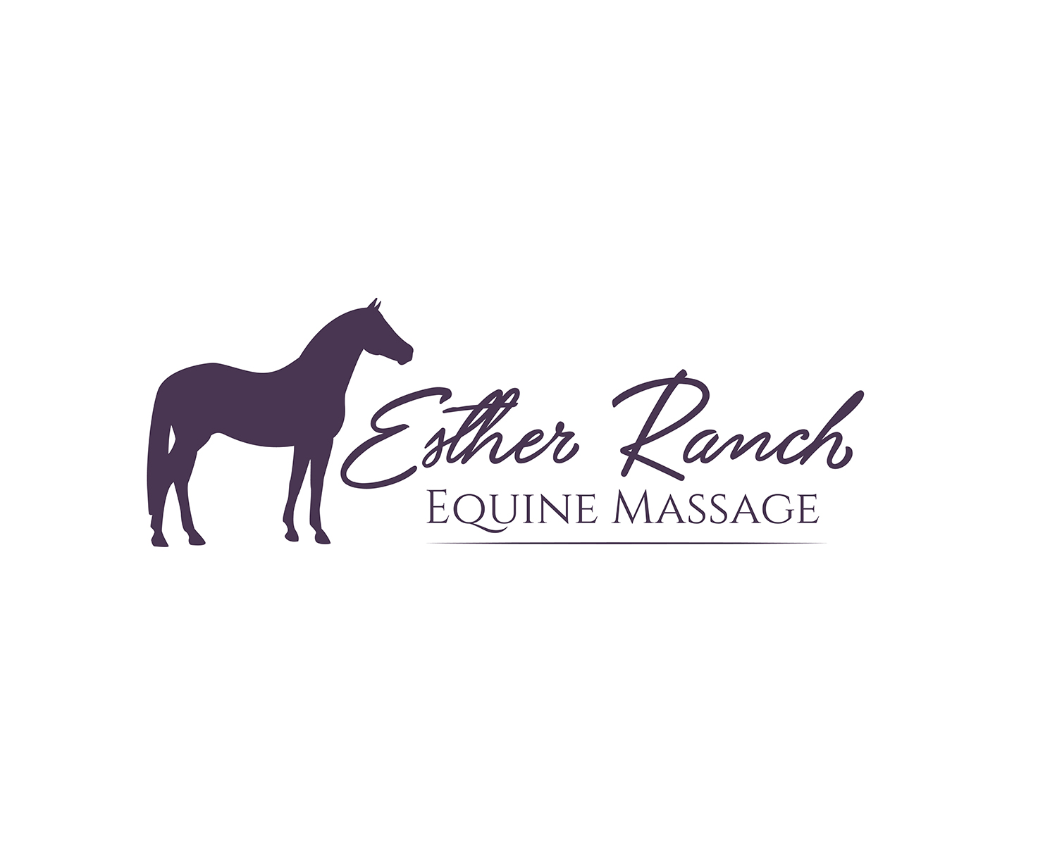 Logo Design by Marta Sobczak  for Esther Ranch Equine Massage | Design #14222023
