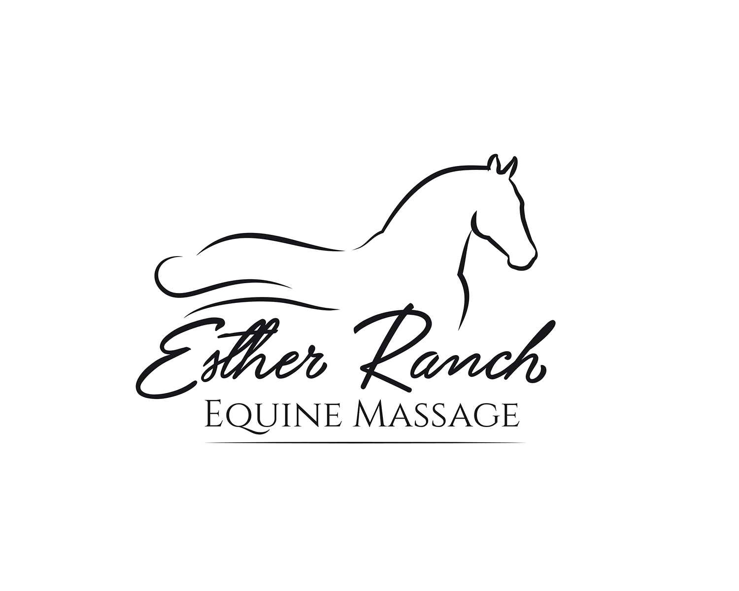 Logo Design by Marta Sobczak  for Esther Ranch Equine Massage | Design #14222024