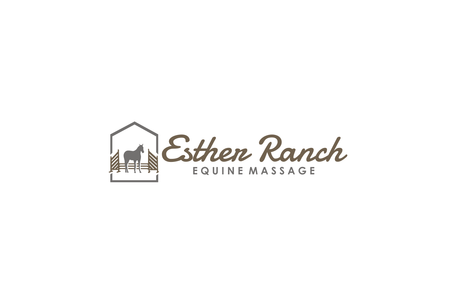 Logo Design by T I K H E - L M W for Esther Ranch Equine Massage | Design #13742030