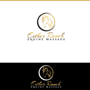 Logo Design by tigertwist for Esther Ranch Equine Massage | Design: #14316237