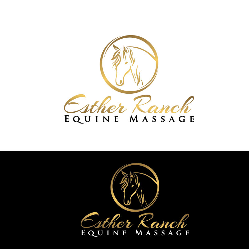 Logo Design by tigertwist for Esther Ranch Equine Massage | Design #14429291