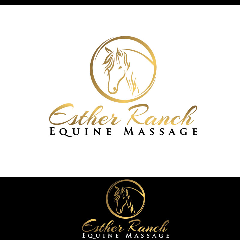 Logo Design by tigertwist for Esther Ranch Equine Massage | Design #14432112