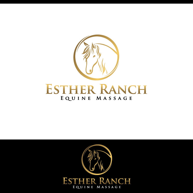 Logo Design by tigertwist for Esther Ranch Equine Massage | Design #14442740