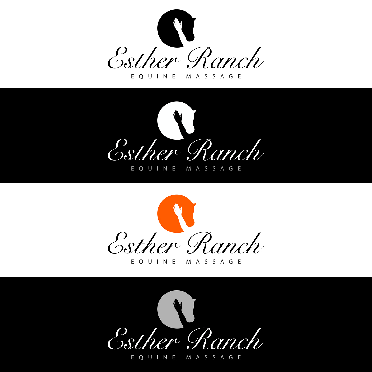 Logo Design by Taiki Design for Esther Ranch Equine Massage | Design #13739167