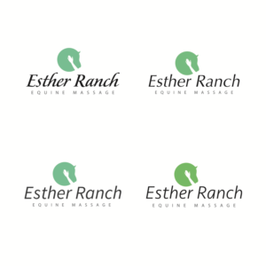 Logo Design by Taiki Design for Esther Ranch Equine Massage | Design: #13824928
