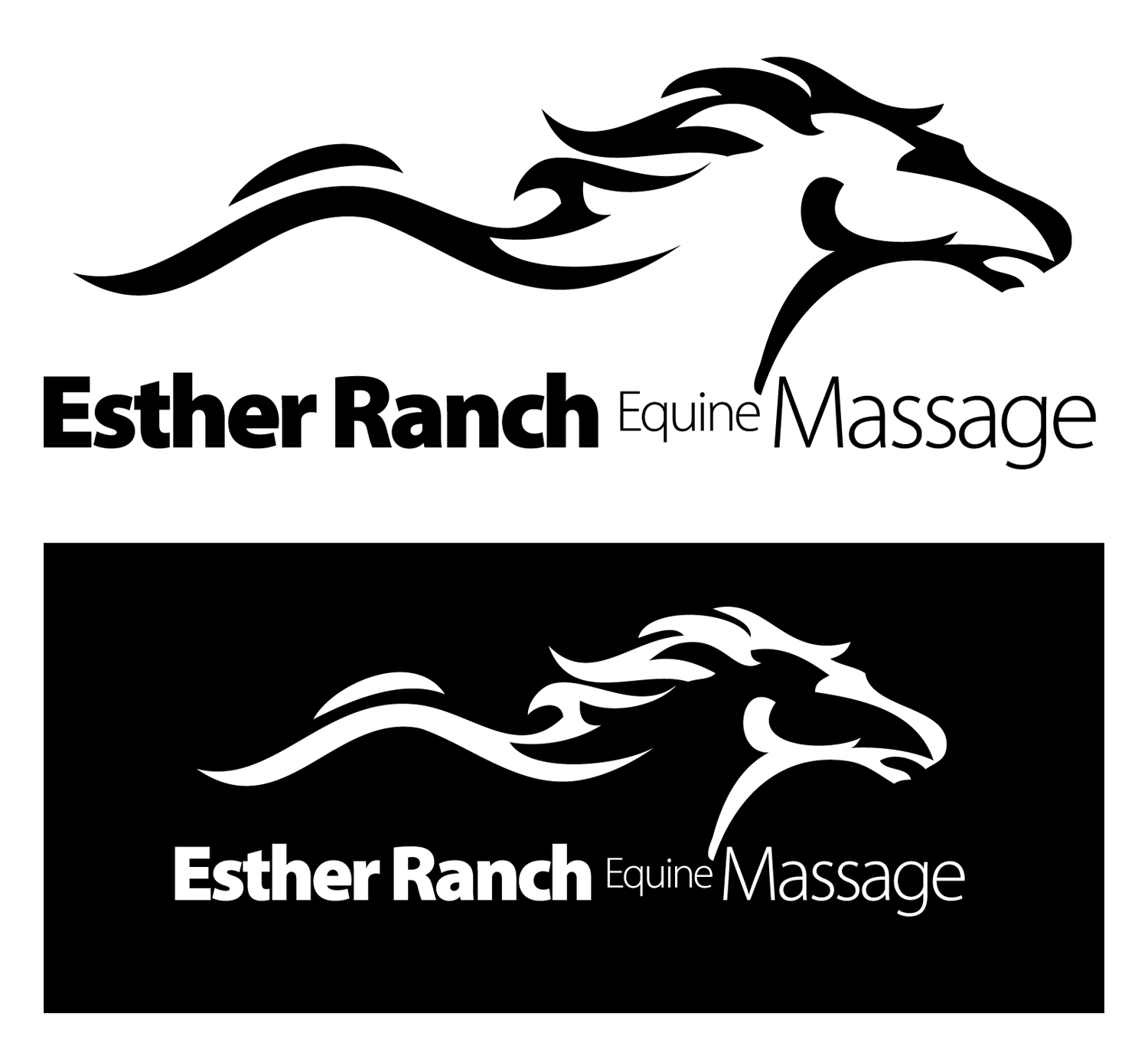 Logo Design by wiesnu.a for Esther Ranch Equine Massage | Design #13765531