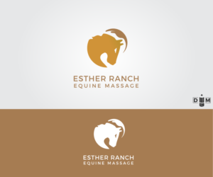 Logo Design by dmatas for Esther Ranch Equine Massage | Design: #13739866