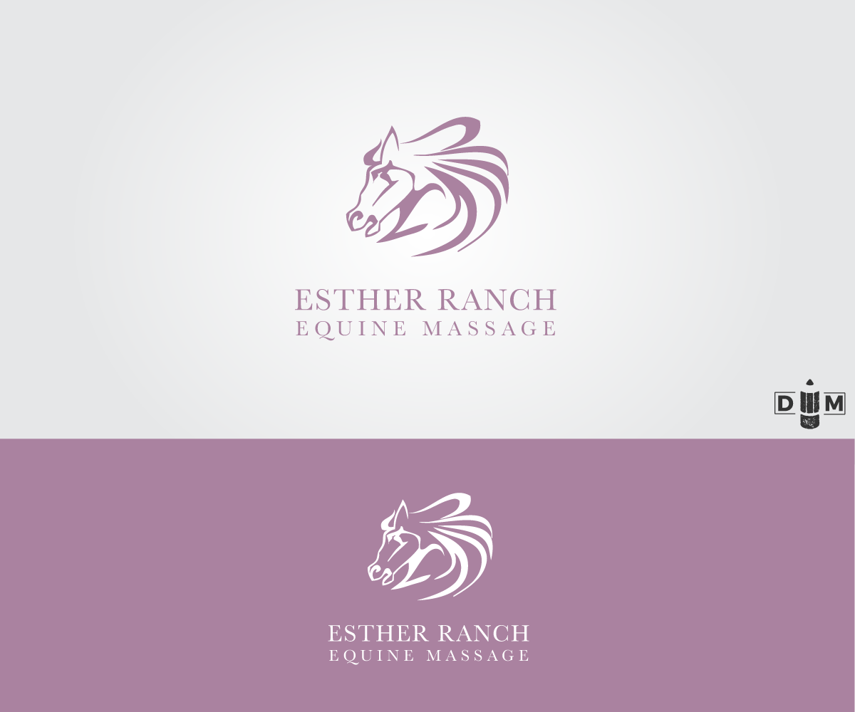 Logo Design by dmatas for Esther Ranch Equine Massage | Design #13811192