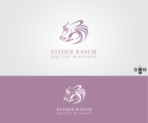 Logo Design by dmatas for Esther Ranch Equine Massage | Design: #13811192