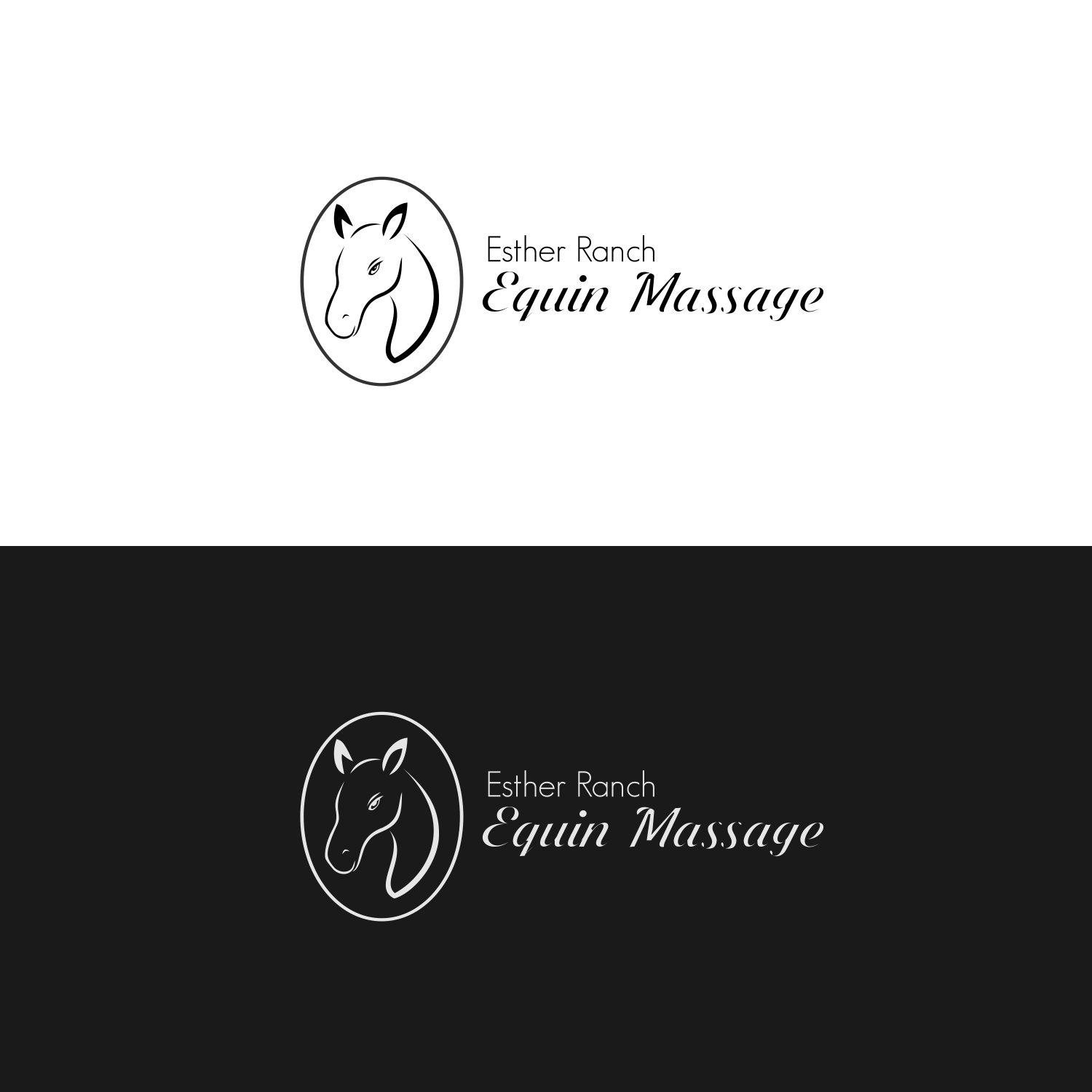 Logo Design by sonny.scarlet for Esther Ranch Equine Massage | Design #14269815