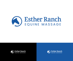 Logo Design by Dreemlan Design for Esther Ranch Equine Massage | Design: #13725759