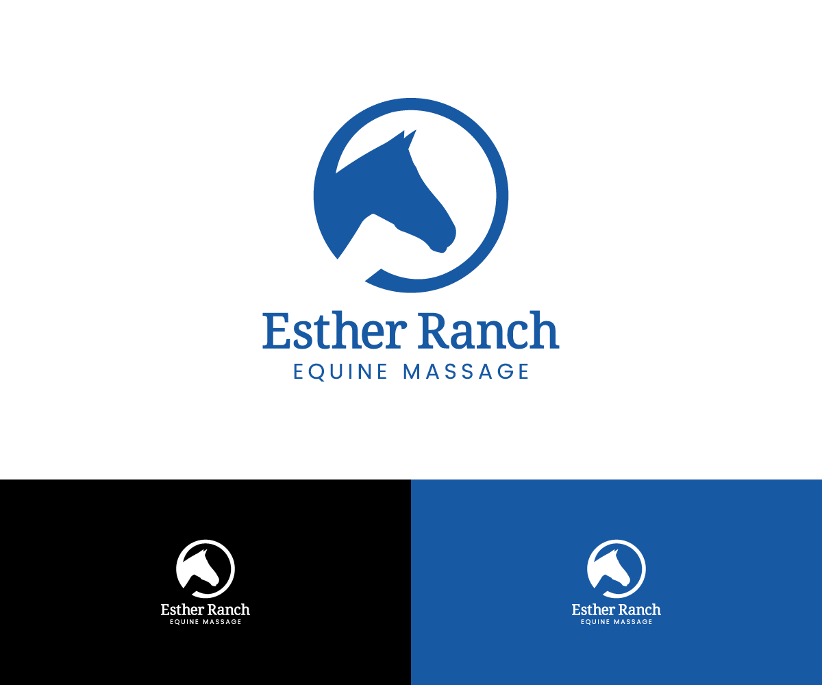 Logo Design by Dreemlan Design for Esther Ranch Equine Massage | Design #13725760