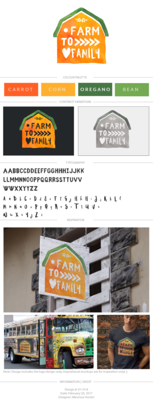 Logo Design by Maurissahunter for farm to family | Design #13801545