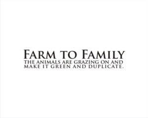 Logo Design by nutu for farm to family | Design: #13715905