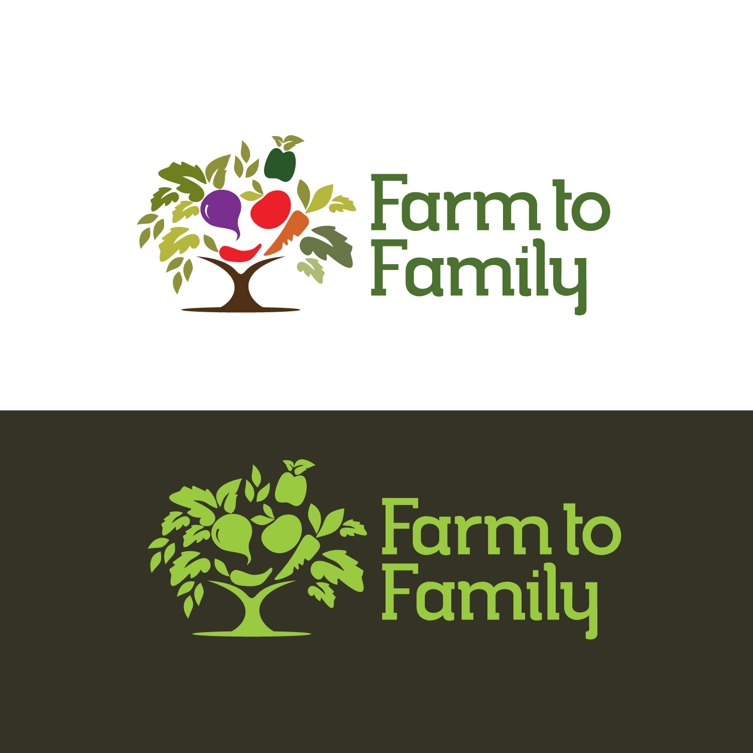 Diseño de Logo por Next Screen Infotech para farm to family | Diseño #13798289
